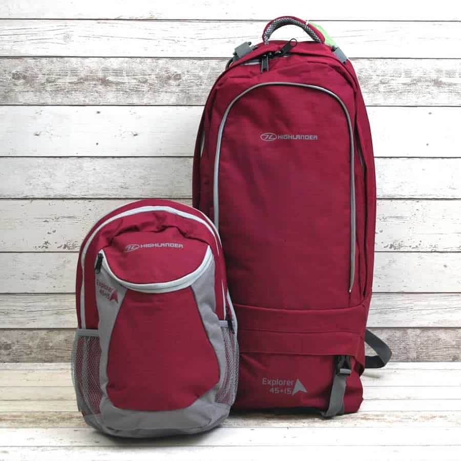 Capitale valise sac de voyage bagages bagages sac marron 48 litres