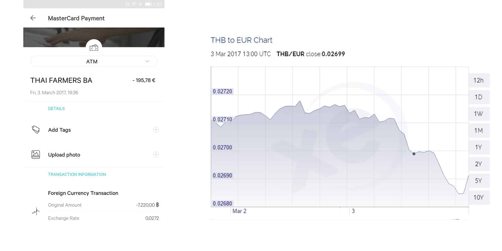 N26-Currency-Exchange-EUR-THB - TransferWise Review