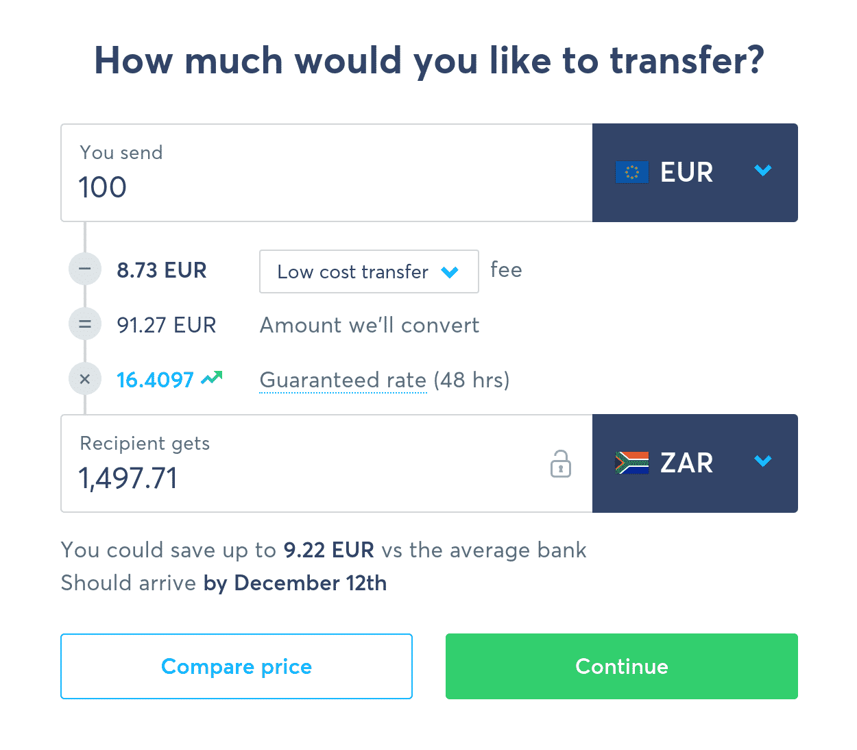Sending Euros from Germany to South Africa with N26 & TransferWise