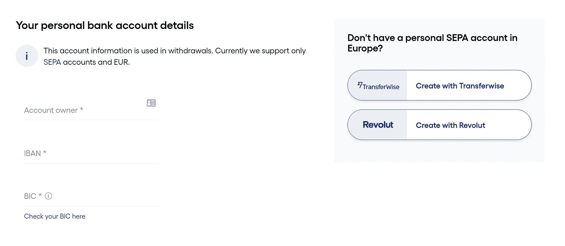 Xolo Review Banking Details